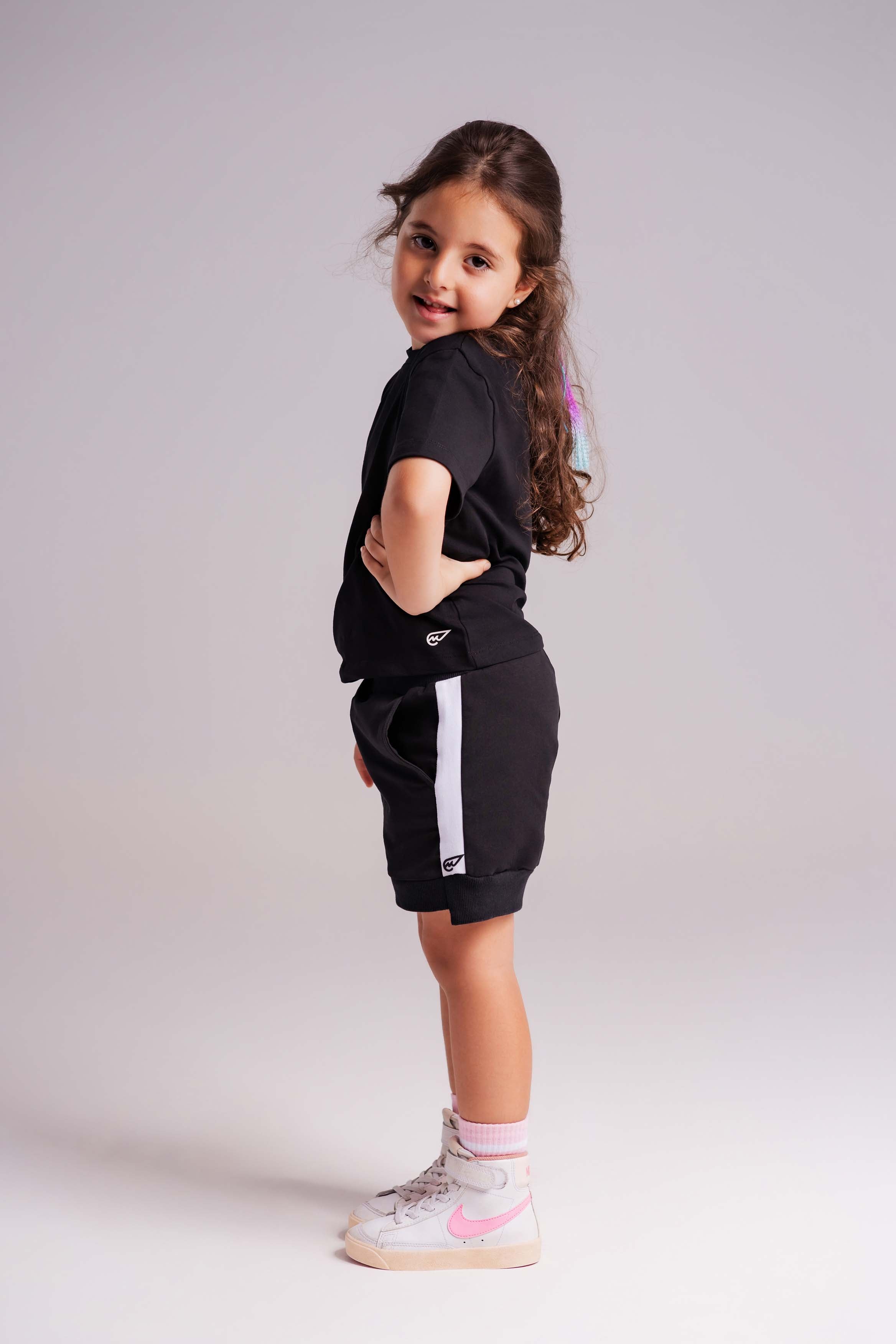 Girls StripeEase Athletic Shorts