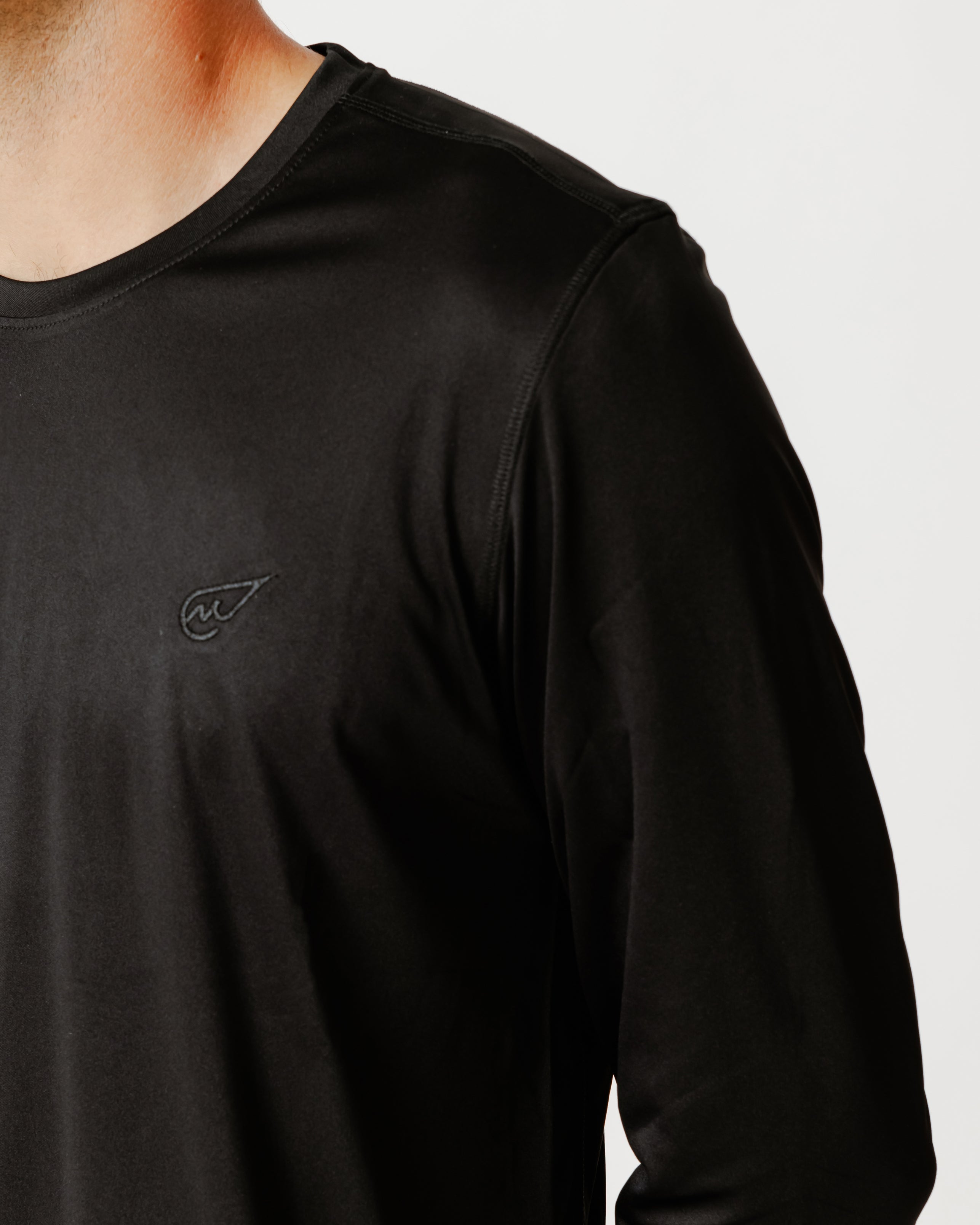 Embroidered long-sleeve T-shirt