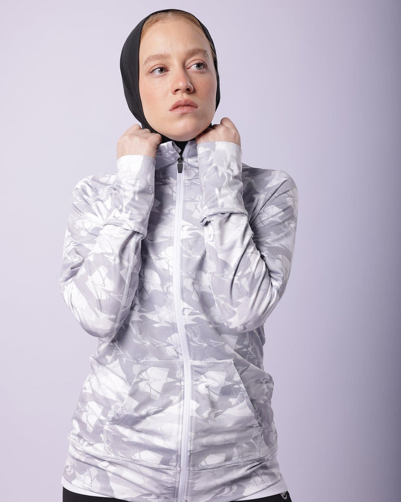 Grey Marble Track Top | Magma.sportswear