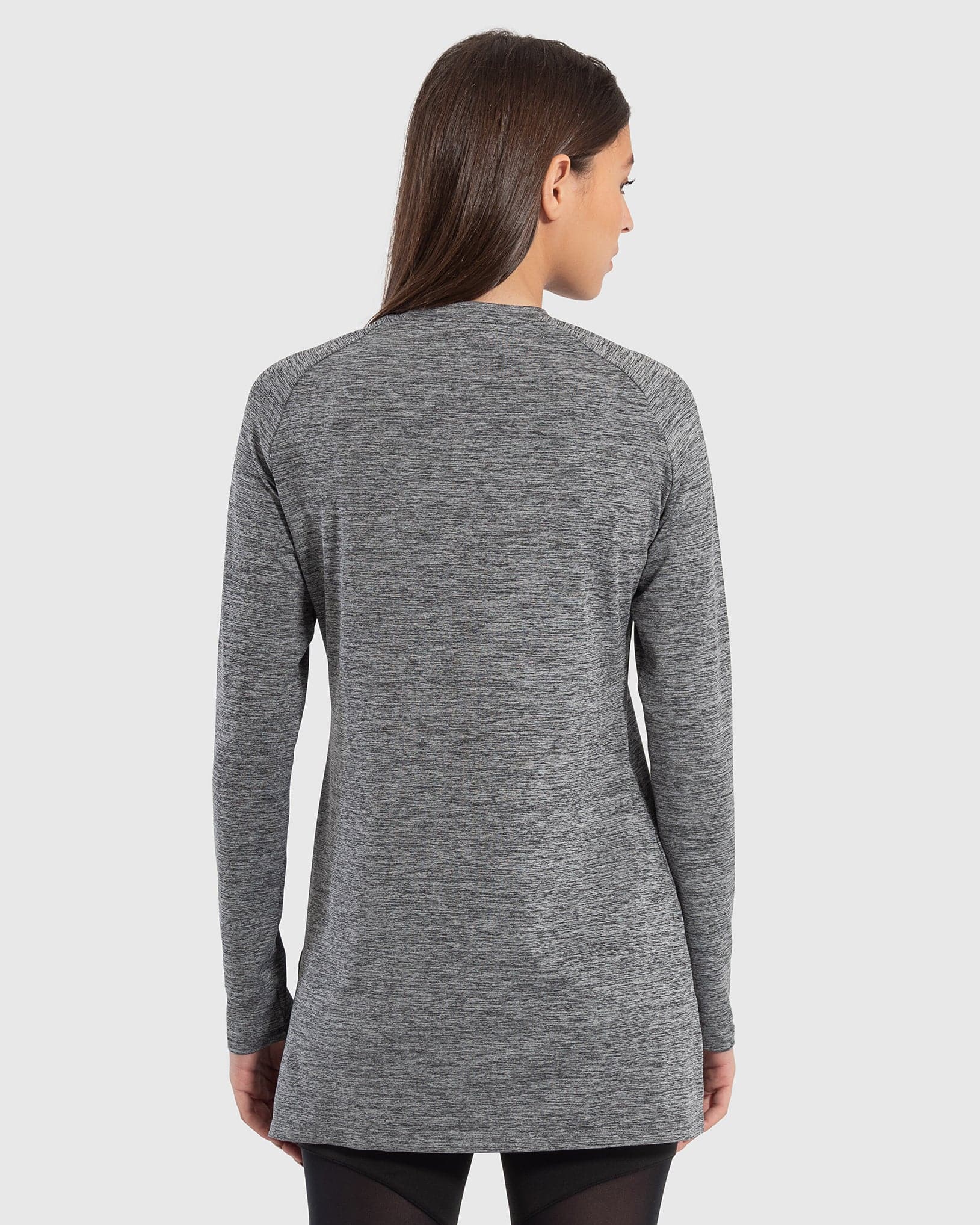 Grey Basic Long Sleeve Top