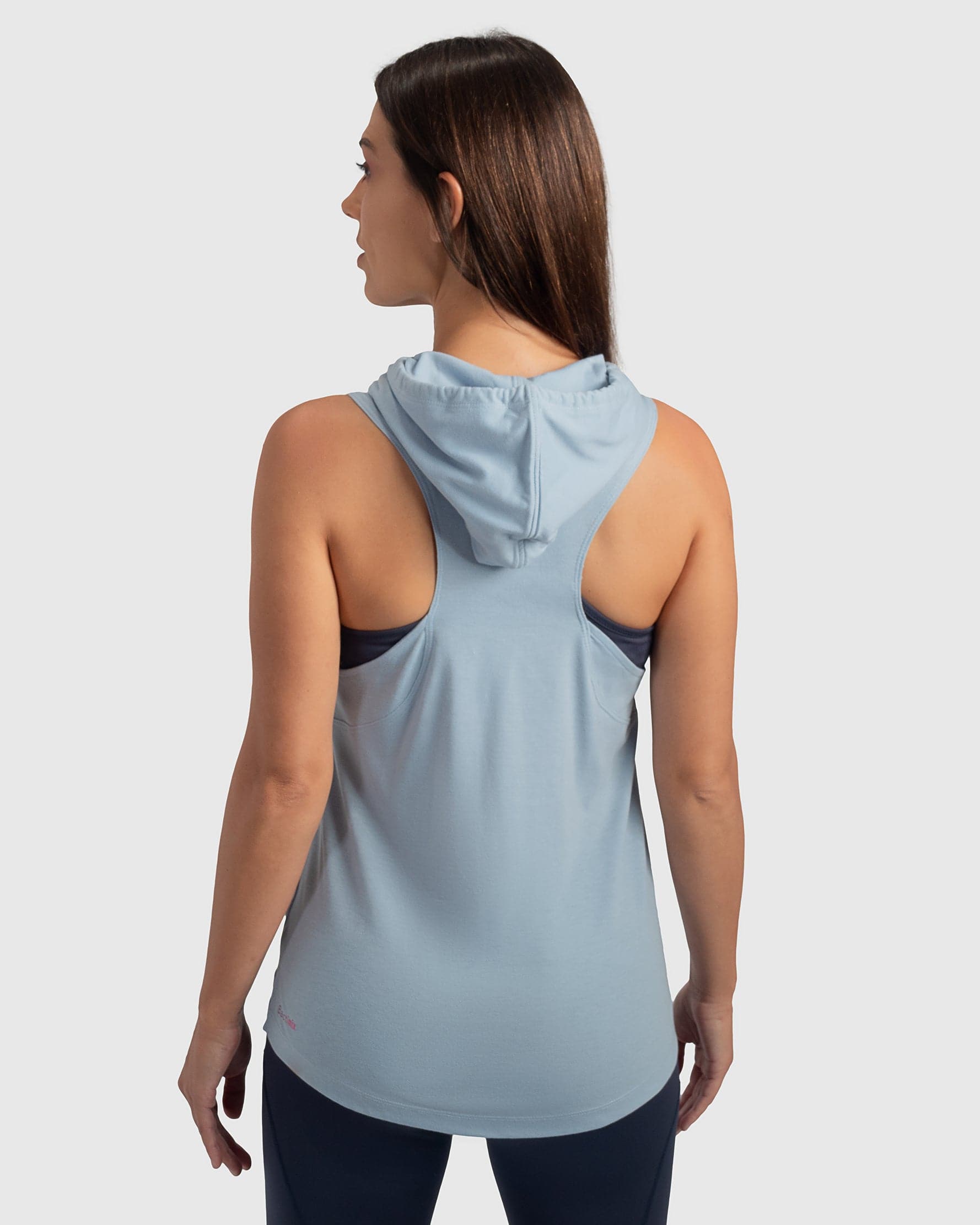 Sleeveless Hoodie in Celestial Blue