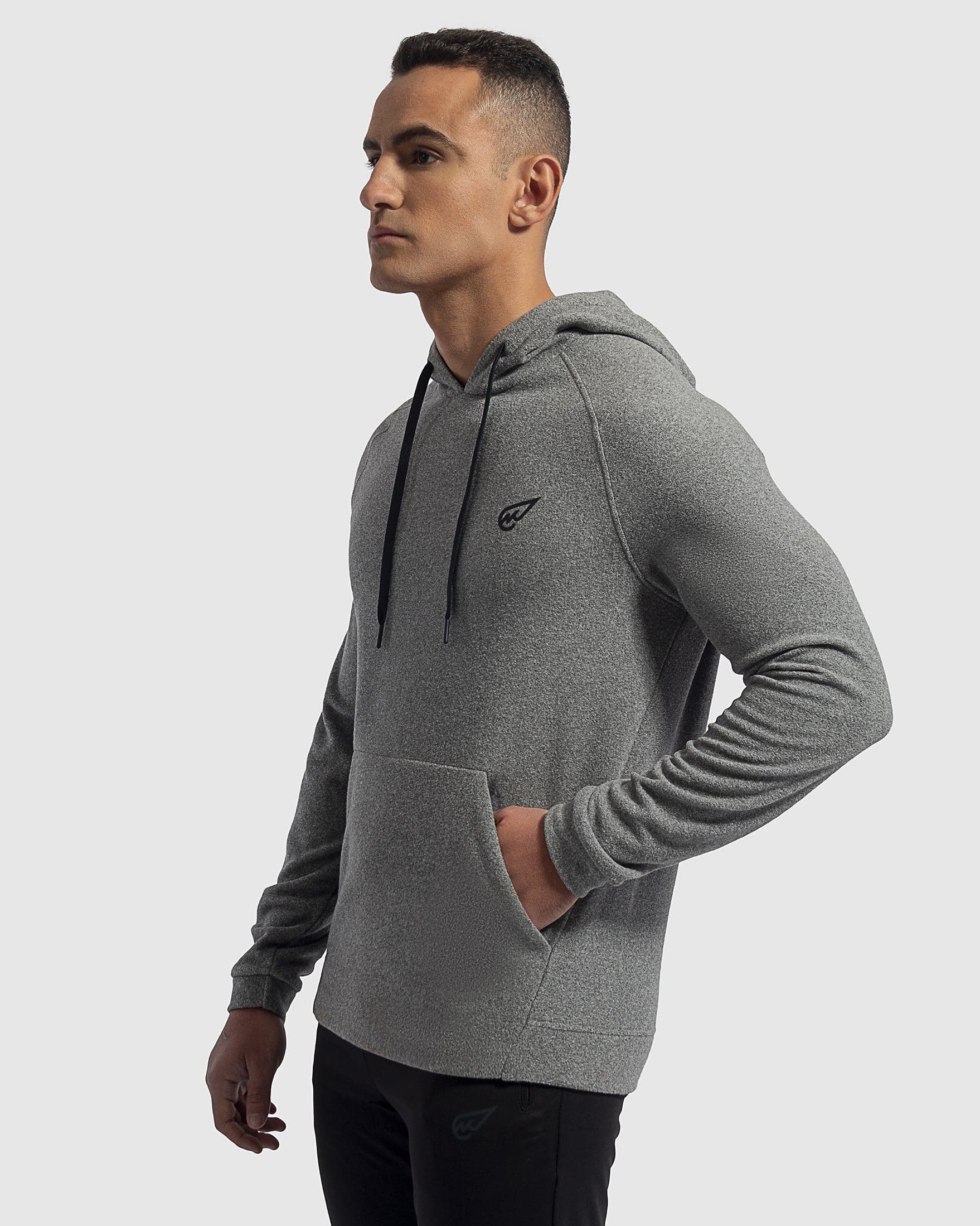 Legacy Fleece Hoodie in Dark Grey