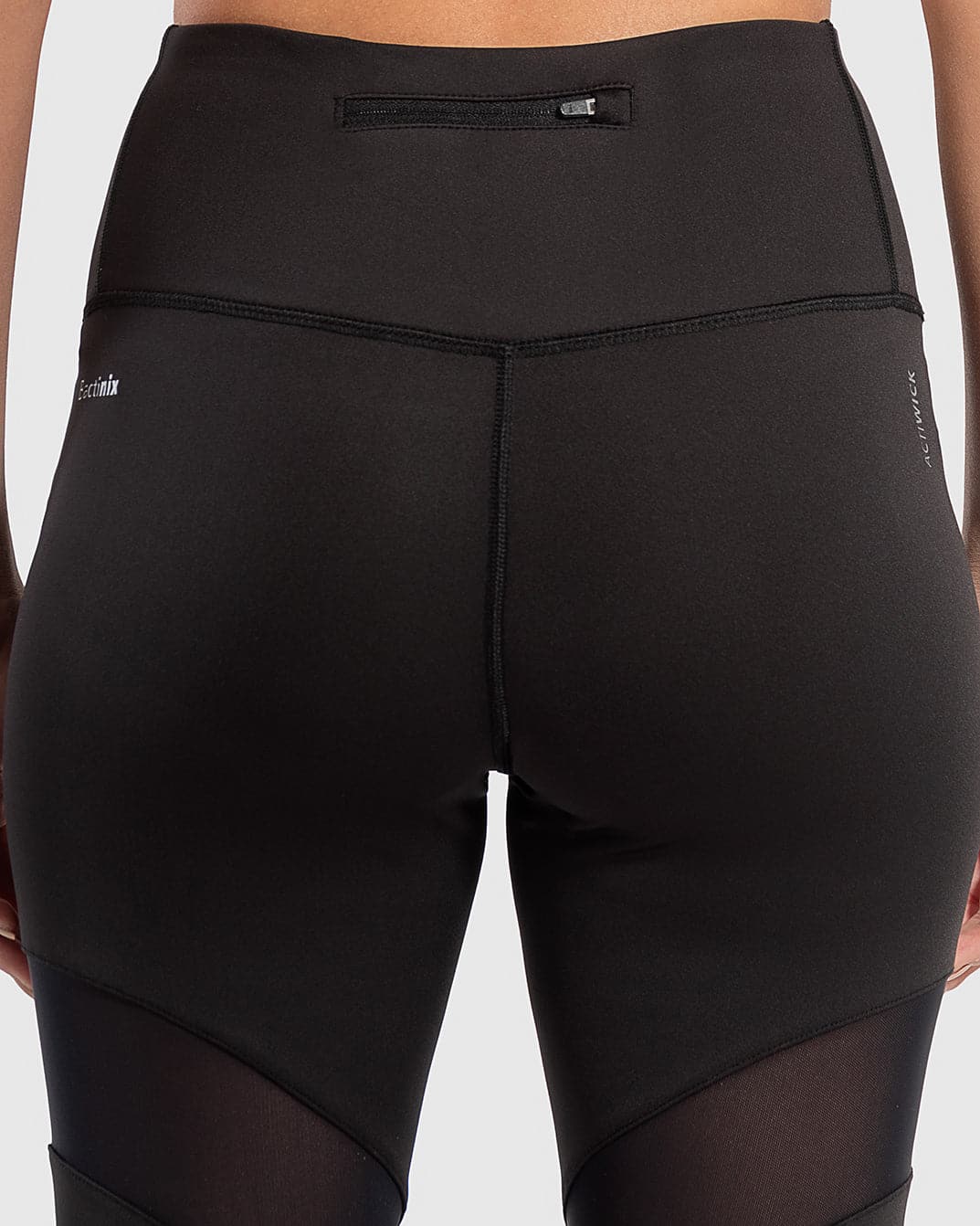 High Waisted Mesh Trim Leggings