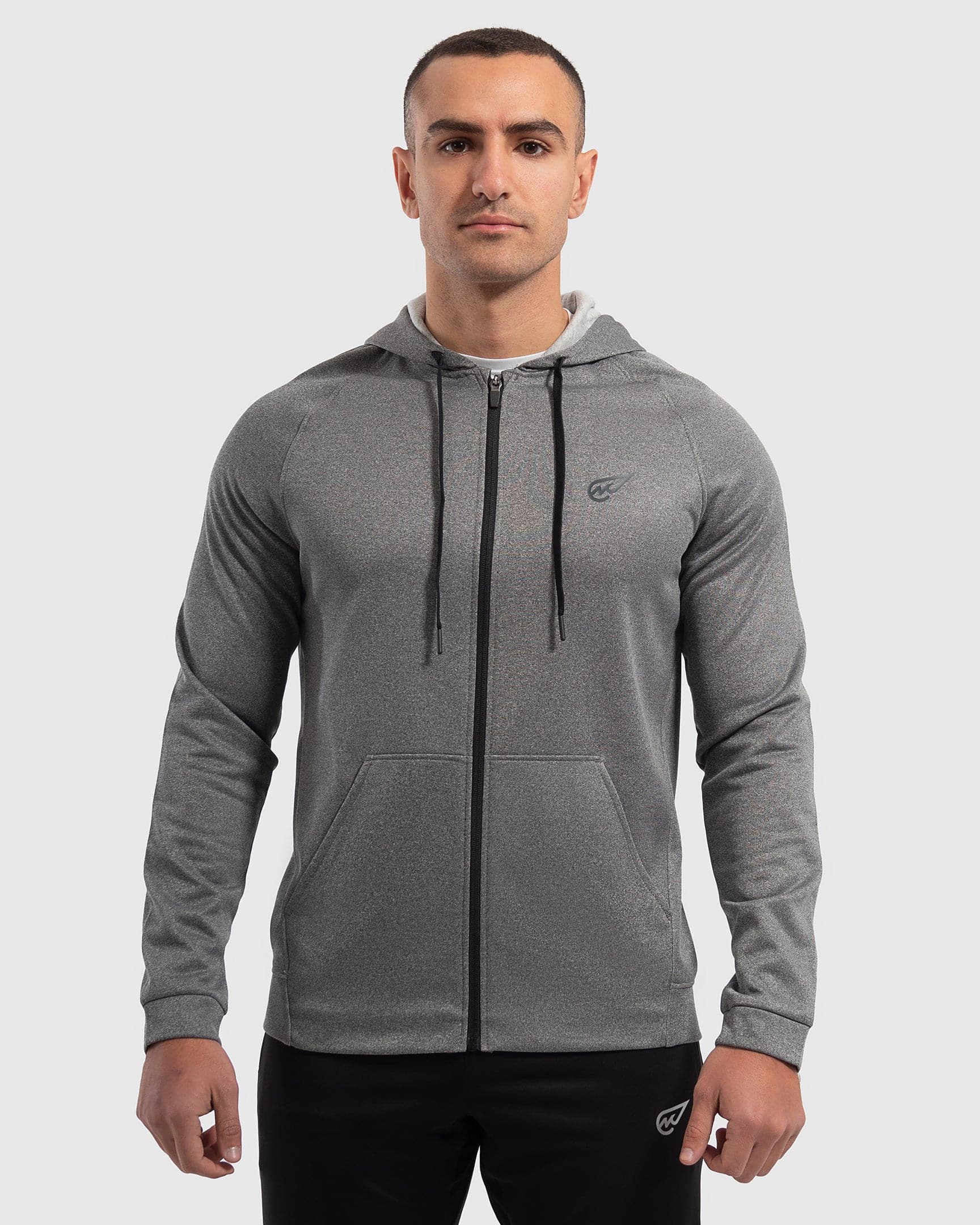 Grey Heather Fleece Lined Hoodie