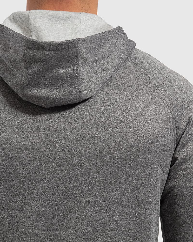 Grey Heather Fleece Lined Hoodie