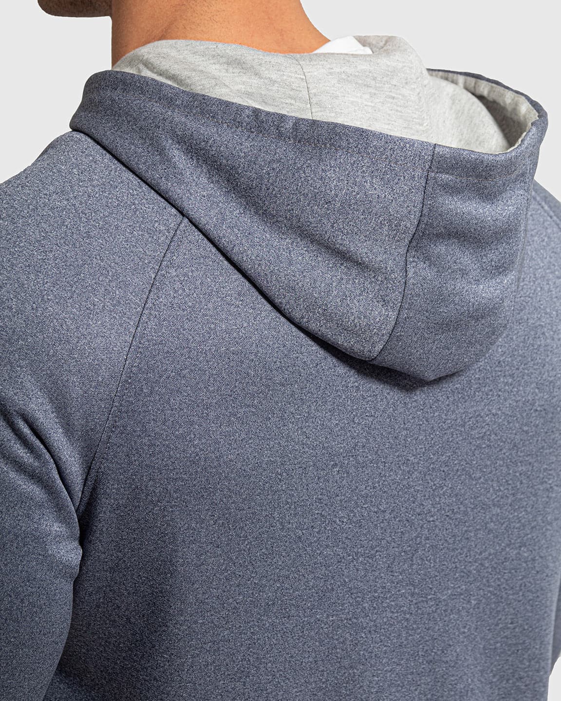 Blue Heather Fleece Lined Hoodie