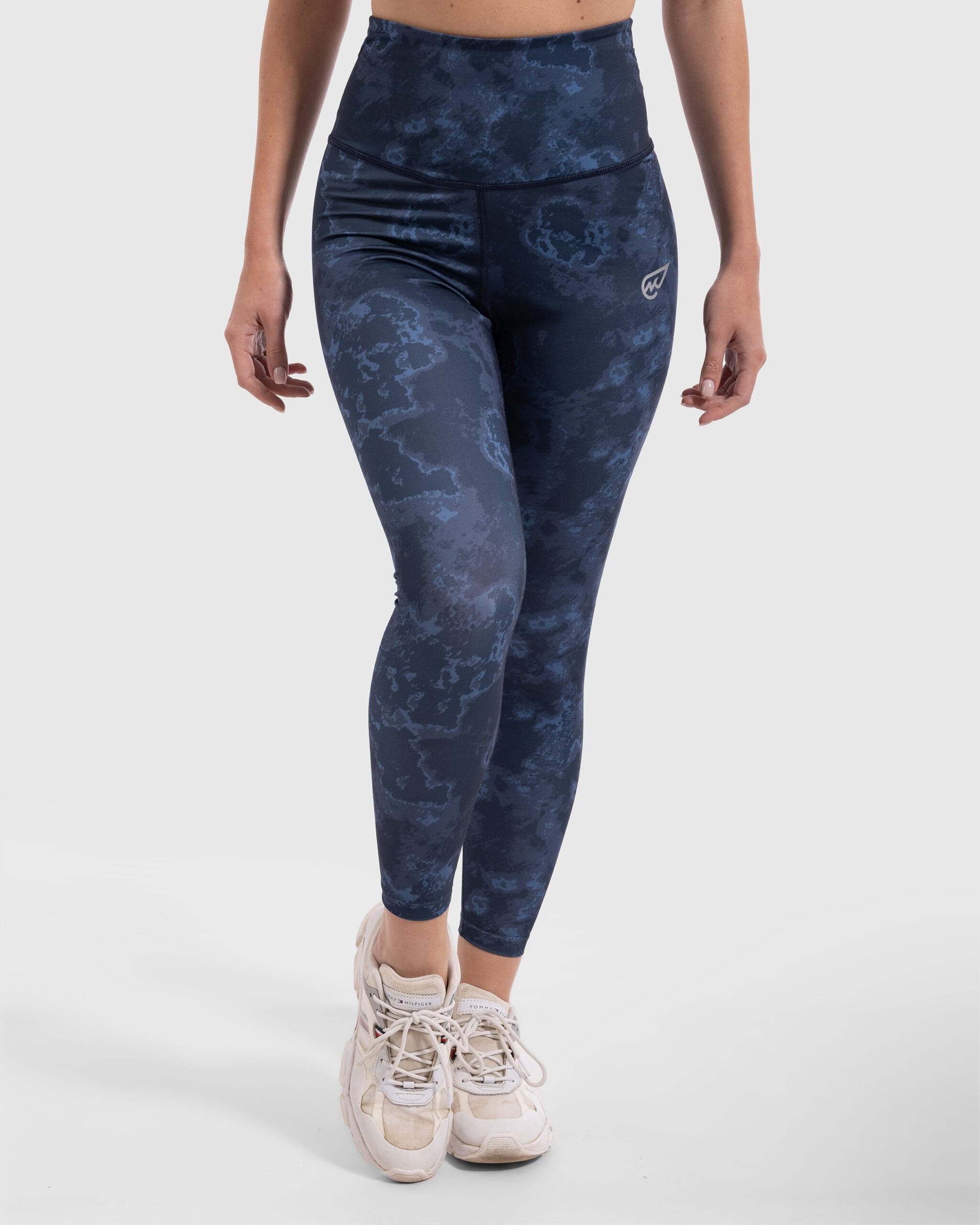 Lava Print Legging in Deep Blue