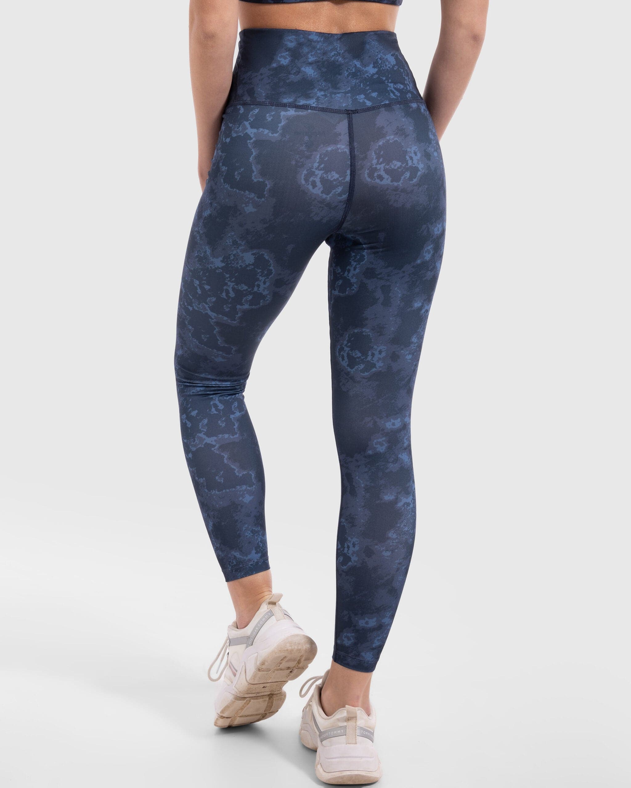 Lava Print Legging in Deep Blue