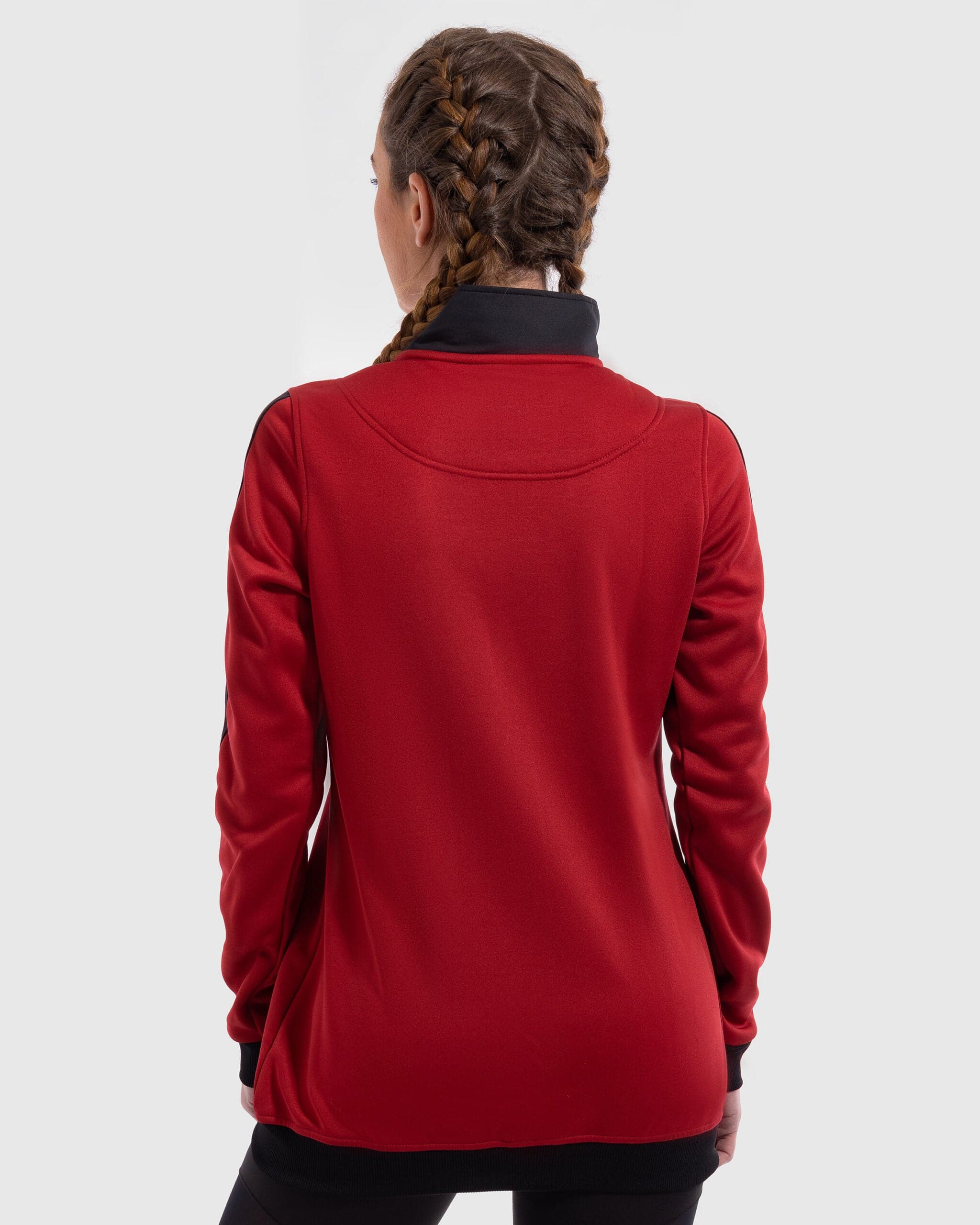 Red Fleece Lined Track Top